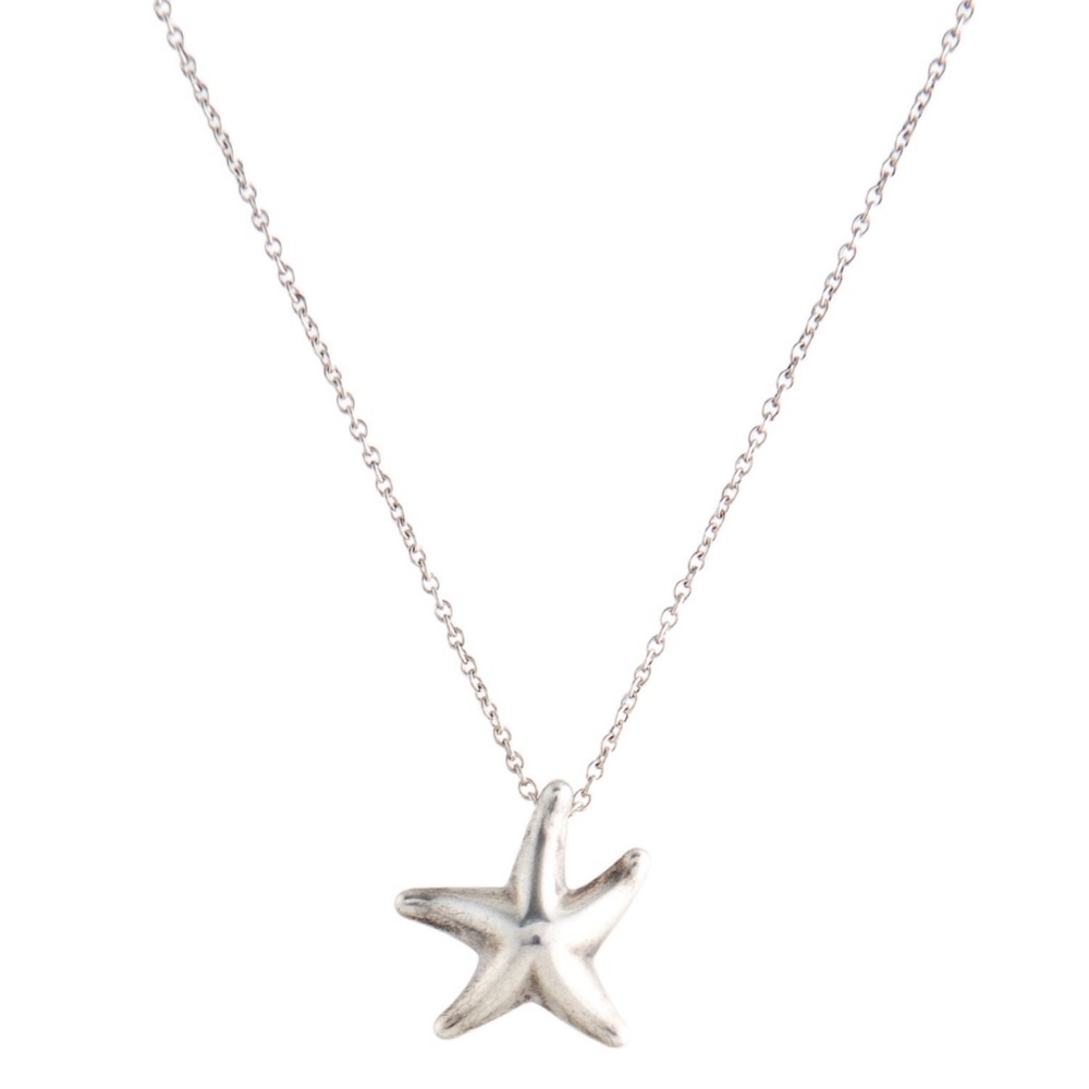 Tiffany & Co. Elsa Peretti Starfish pendant silver necklace